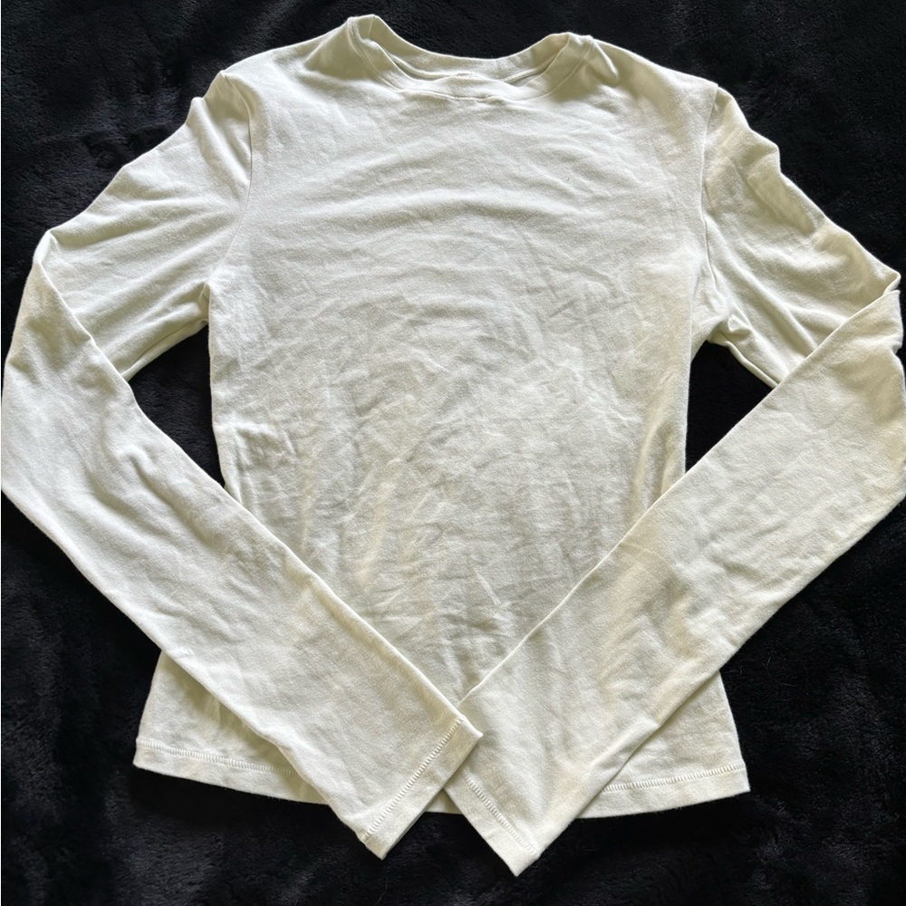 SKIMS Cotton Jersey Long Sleeve T-Shirt - Picture 2 of 3